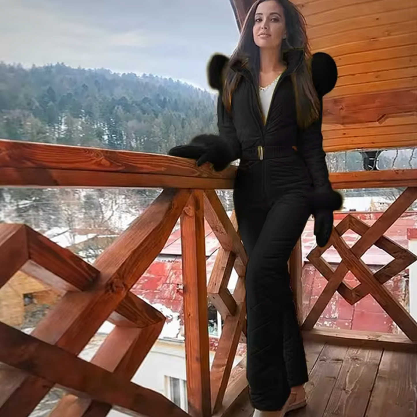 Isolde - gruby ocieplany kombinezon narciarski