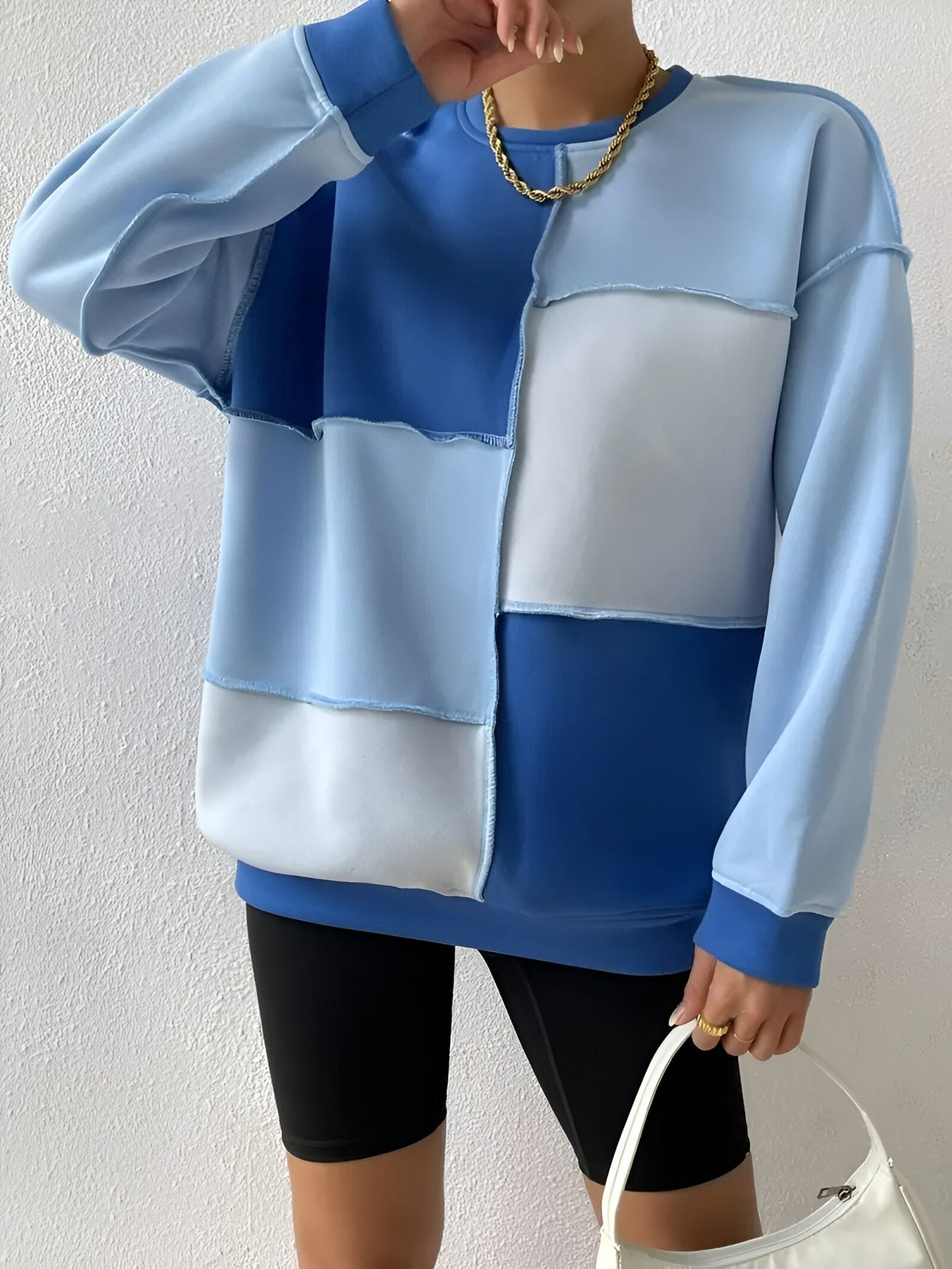 Mila | Bluza w bloki kolorów