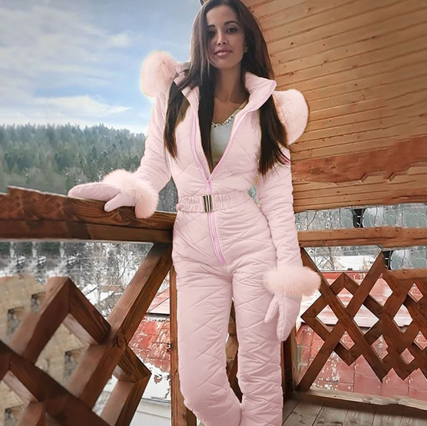 Isolde - gruby ocieplany kombinezon narciarski